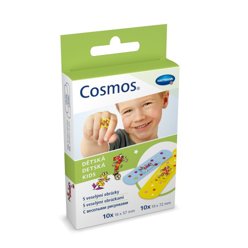 Купить Cosmos Пластырь детский с рисунками 2 размера 20 шт., Hartmann [Хартманн]