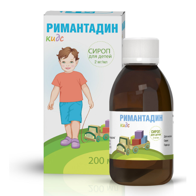 Купить Римантадин Кидс сироп для детей 2 мг/мл флакон 200 мл, Фармстандарт-Лексредства