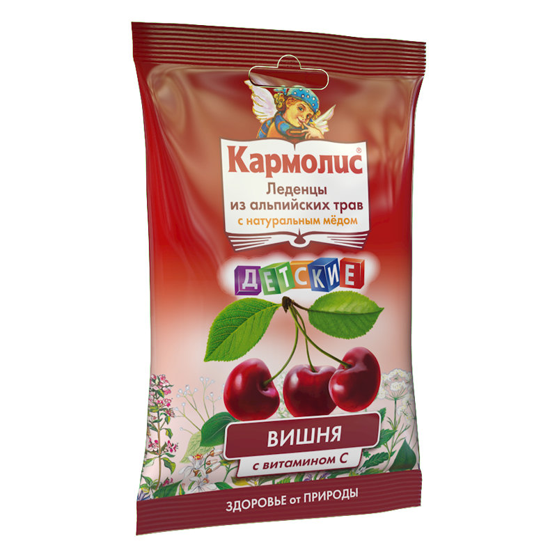 Леденцы с медом и витамином С детские Вишня 75 г