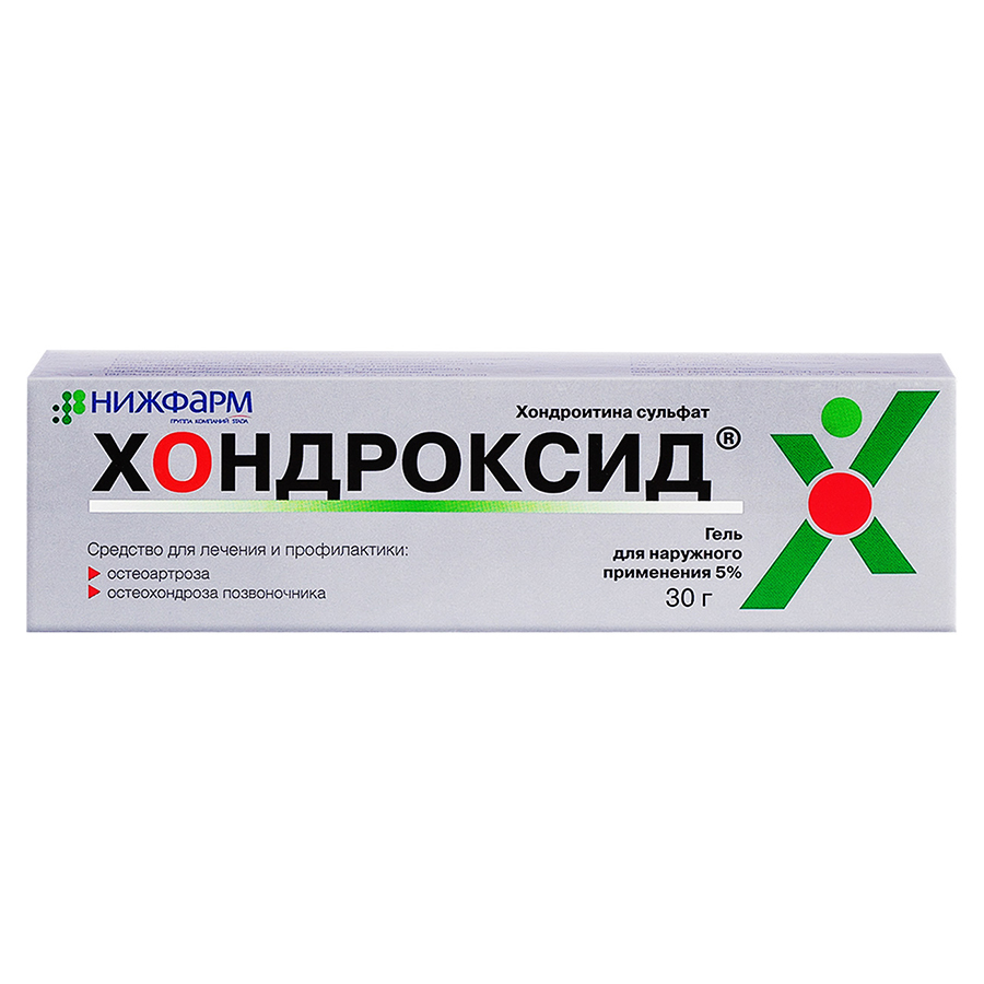 Хондроксид гель для наружного применения 5% туба 30 г