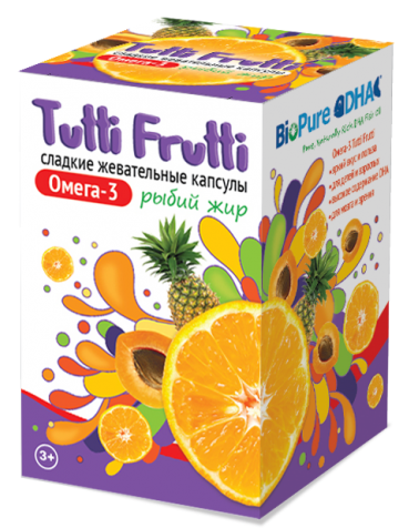 Тутти Фрутти капсулы жевательные 0,5 г 45 шт. (БАД)