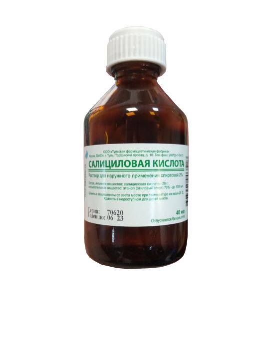 раствор для наружного применения спиртовой 2% 40 мл Тульская ФФ