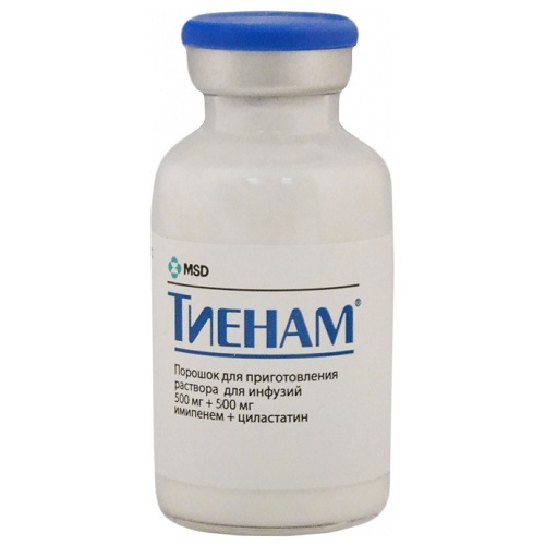 порошок для приготовления раствора для инфузий 500 мг+500 мг флакон 1 шт.