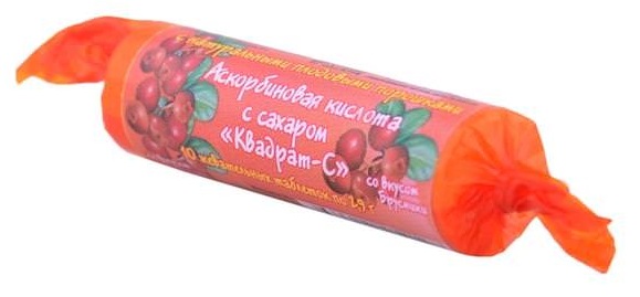 таблетки 10 шт. крутка Брусника Квадрат-С