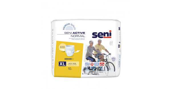 Seni Active Normal Подгузники-трусики для взрослых р.XL 10 шт.
