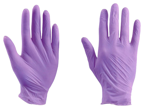 Перчатки нитрил. нестерильные неопудренные голубые р.m №2, пара