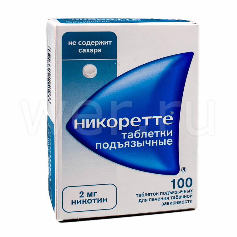 nicorette таб.подъязычные 2мг 100 шт.