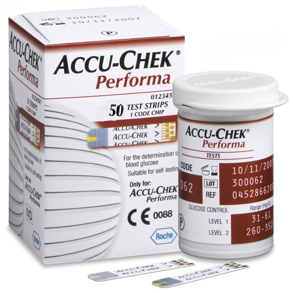 Акку-чек Перформа тест-полоски для экспресс-диагностики глюкозы в крови 50 шт.