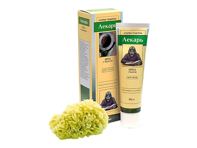 Крем для тела при синяках и ушибах с бадягой 50 мл