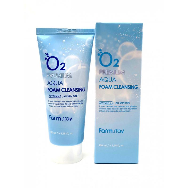 для умывания кислородная o2 premium aqua foam cleansing 100 мл