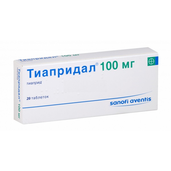 Купить Тиапридал таблетки 100 мг 20 шт., Sanofi Aventis [Санофи-Авентис]