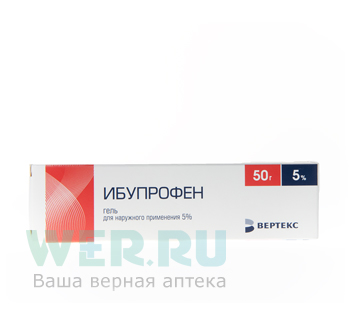 гель для наружного применения 5% туба 50 г