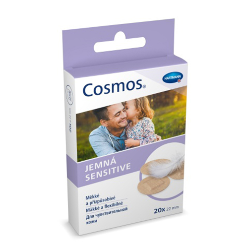 Cosmos Пластырь круглый для чувствительной кожи 22 мм 20 шт.
