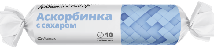 аскорбиновая кислота таблетки 25 мг 2,9 г крутка 10 шт. Витатека (БАД)