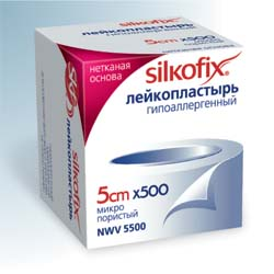 Пластырь Silkofix тканев.осн. 5Смх500См