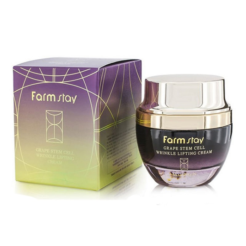 

FarmStay Лифтинг-крем против морщин с фито-стволовыми клетками винограда Grape Stem Cell Wrinkle Lifting Cream 50 мл