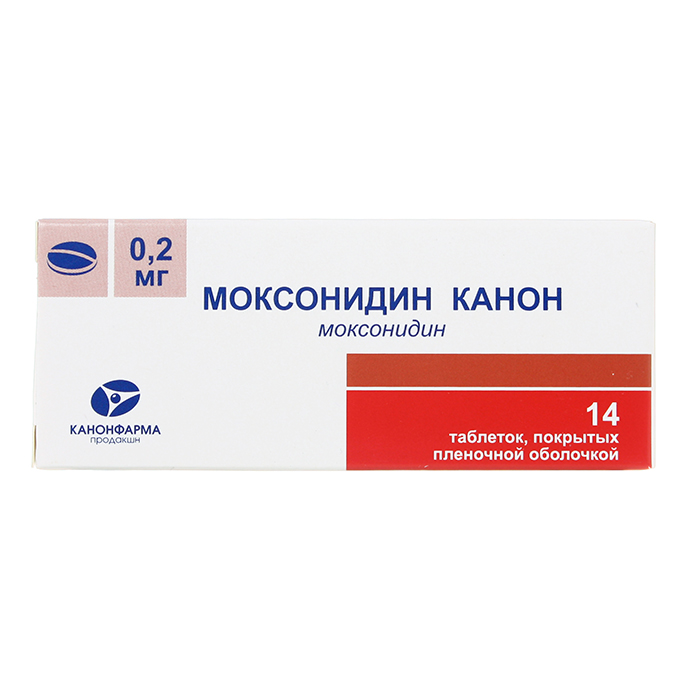 Купить Моксонидин Канон таблетки покрытые пленочной оболочкой 0, 2 мг 14 шт., Канонфарма продакшн ЗАО