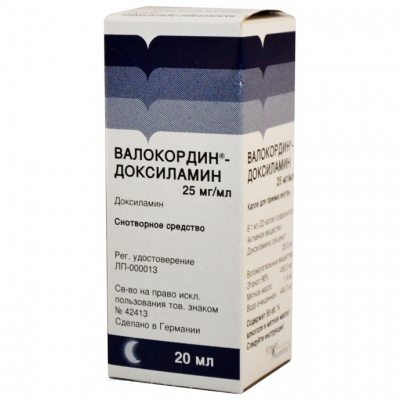 Валокордин-Доксиламин капли для приема внутрь 25 мг/мл флакон 20 мл
