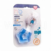 Happy Baby Прорезыватель Teether Gel 4m+ силикон Blue Happy Baby Прорезыватель Teether Gel 4m+ силикон Blue