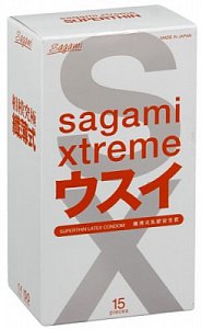 Sagami Xtreme Презервативы Ультратонкие 15 шт.