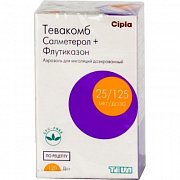 Тевакомб аэрозоль для ингаляций 25 мкг 125 мкг 120 доз Тевакомб аэрозоль для ингаляций 25 мкг 125 мкг 120 доз