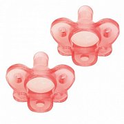 Dr Brown`s Пустышка цельносиликоновая 0-6 мес. 2 шт., розовая