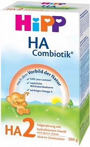 Hipp Заменитель HA Combiotic 2 с 6 мес. 500 г