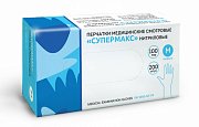 Перчатки Супермакс нитриловые нестерильные неопудренные смотровые р.L 200 шт. (100 пар) голубые