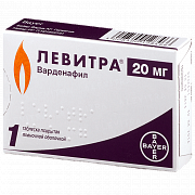 Левитра таблетки покрытые пленочной оболочкой 20 мг 1 шт. Левитра