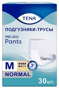 Tena Pants подгузники-трусики для взрослых Normal р.M 30 шт. (80-110см) ЭсСиЭй Хайджин Продактс Сп. З.о.