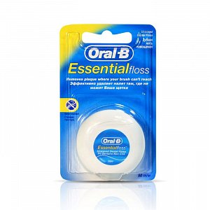 Oral-B Зубная нить Essential Floss невощеная 50 м
