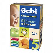 Bebi Сок яблочно-абрикосовый 200 мл