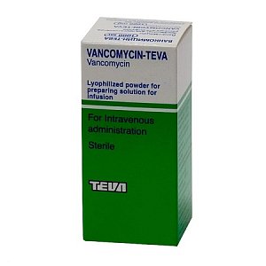 Ванкомицин-Тева лиофилизат для приготовления раствора для инфузий 500 мг флакон 1 шт.