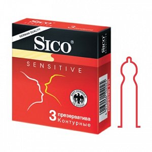 Sico Презервативы Sensitive контурные 3 шт.