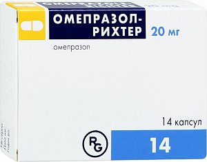 Омепразол-Рихтер капсулы 20 мг 14 шт.