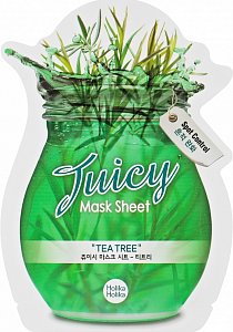 Holika Holika Маска тканевая для лица с соком чайного дерева Juicy Mask Sheet 1 шт