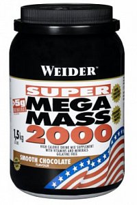 Weider Mega Mass 2000 Шоколад банка 1,5 кг