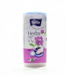 Bella Прокладки Herbs Verbena с экстрактом вербены 10  шт.