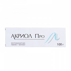 Акриол Про крем для местного и наружного применения 2,5%+2,5% туба 100 г