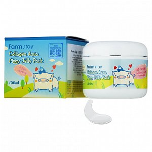 FarmStay Маска-желе увлажняющая со свиным коллагеном Collagen Aqua Piggy Jelly Pack 100 г