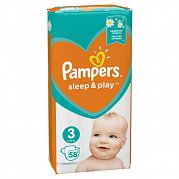 Pampers Подгузники Sleep & Play Midi 5-9 кг 58 шт.