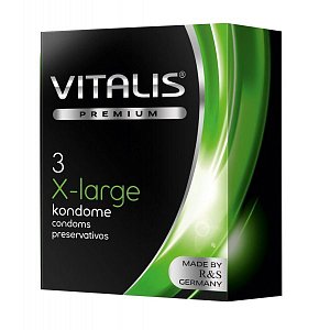 Vitalis Презервативы Premium large увеличенного размера 3 шт.