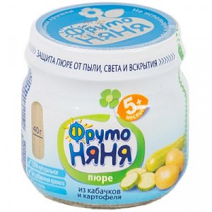 ФрутоНяня Пюре Кабачок с картофелем с 5 мес. 80 г