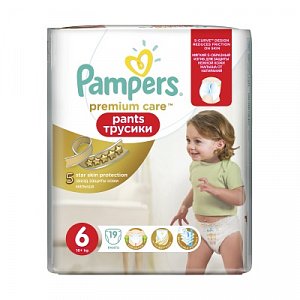 Pampers Подгузники-трусики Premium Care Pants Extra Large 16+ 19 шт.