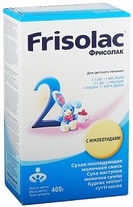 Friso Фрисолак 2 Молочная смесь с 6 до 12 мес. картонная упаковка 400 г