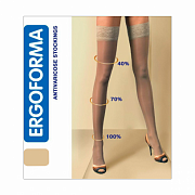 Ergoforma Чулки компрессионные 1 класс компрессии р.3 Телесный