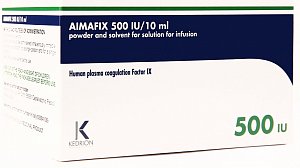 Аимафикс лиофилизат для приготовления раствора для инфузий 500МЕ флакон 1 шт.