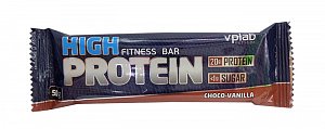 VPlab [Випилаб] Батончик протеиновый Hight Protein Bar 50 г Шоколад-Ваниль
