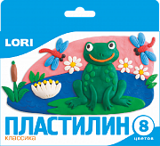 Lori Набор пластилина Классика 8 цветов с европодвесом