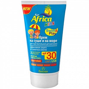 Флоресан Africa Kids Крем для защиты от солнца на суше и на море для чувствительной кожи SPF30 150мл